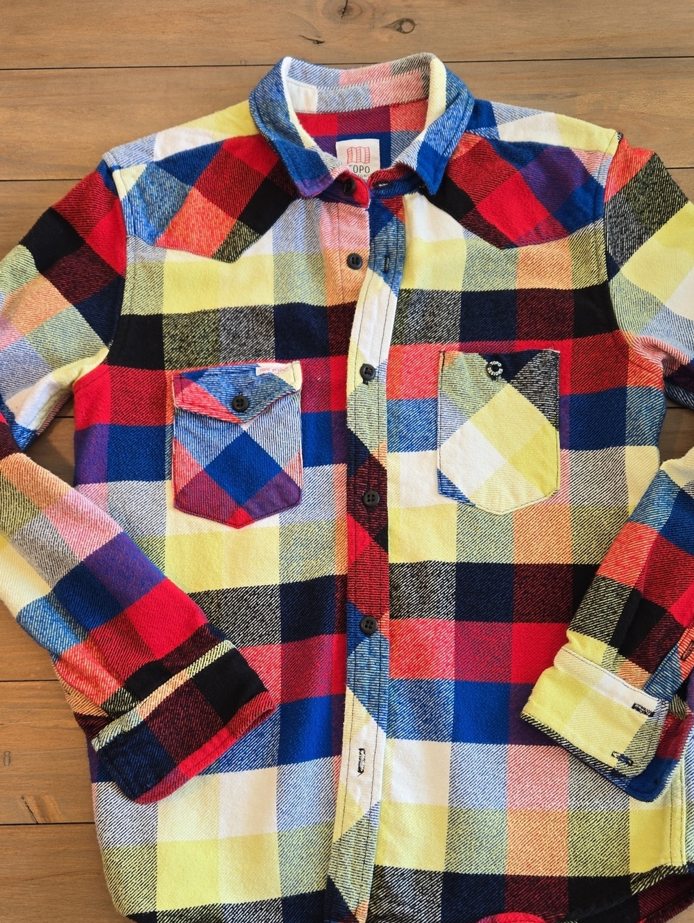 Topo Designs Red, Blue Plaid Shirt